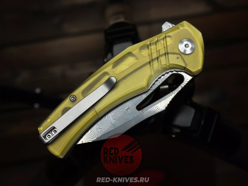 Нож складной CIVIVI BullTusk C23017-DS1 сталь Stainless Damascus, рукоять Ultem
