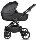 Детская коляска Tutis Uno 5 Plus Leather collection 3 в 1 с автокреслом Elo Lux EduSky Black 1402699 Jet Black