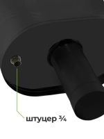 Бак для бани на трубе 60 л, d115, AISI 439 0,5 мм