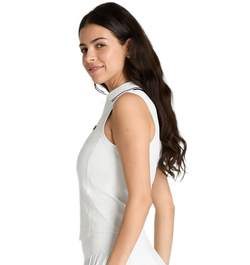 Женское поло Wilson Rib Sleeveless - bright white
