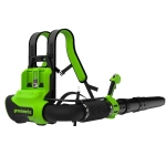 Ранцевая воздуходувка аккумуляторная Greenworks GD40BPG2, 40V, бесщеточная, с 1хАКБ 4 Ач и ЗУ (2408107UB)