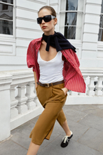 РУБАШКА В ПОЛОСКУ С ОБЪЕМНЫМИ РУКАВАМИ — ZARA