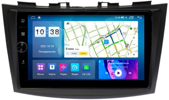 Магнитола для Suzuki Swift 2011-2015 - Parafar PF054FHDAV на Android 13, CarPlay, 4G SIM-слот