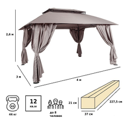 Шатер садовый Green Glade 3x4 м