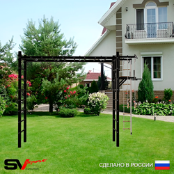 Уличная шведская стенка Sv Sport рукоход У508 (Турник/Брусья/Канат/кольца/лестница)