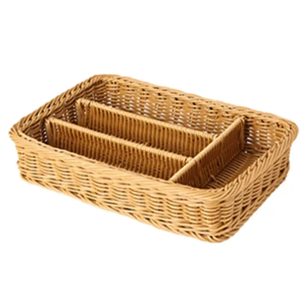 Контейнер для столовых приборов 4 отд., ротанг, P.L. Proff Cuisine