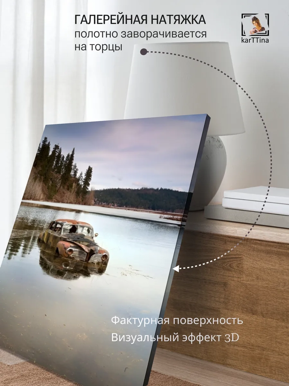 Картина на стену "Утопленник" 50х70см 1шт.