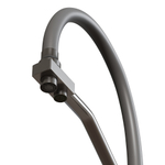 Смеситель для кухни 35k MIXLINE МЛНС-0404 (MLSS-0404) серый гиб.излив,подкл.к фильтру, п/гайку САТИН