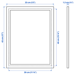 IKEA FISKBO  (ИКЕА ФИСКБО)  -  Рамка - чёрная 30x40 см