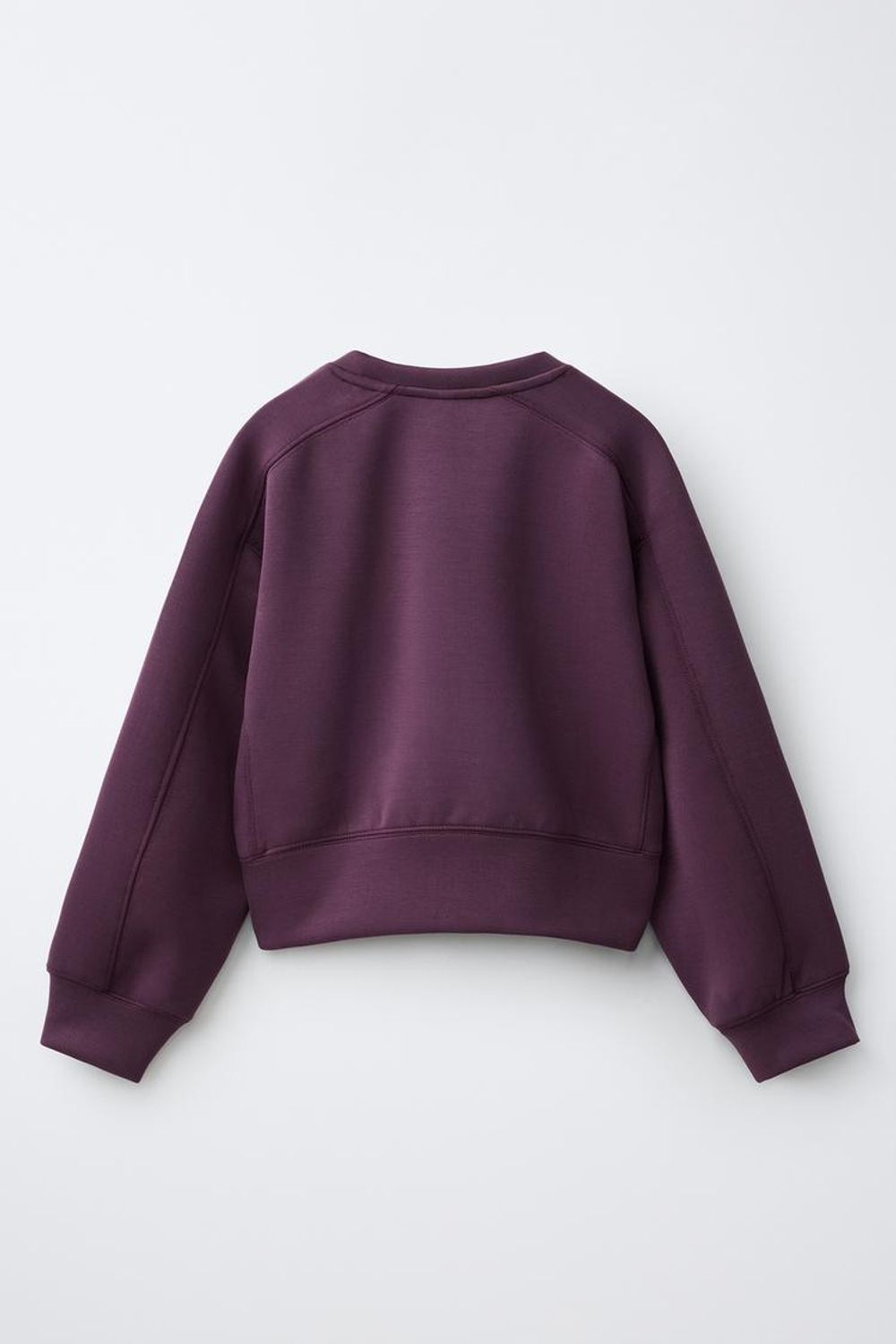 ZARA СПОРТИВНАЯ ТОЛСТОВКА С НАДПИСЬЮ, ЛИЛОВЫЙ