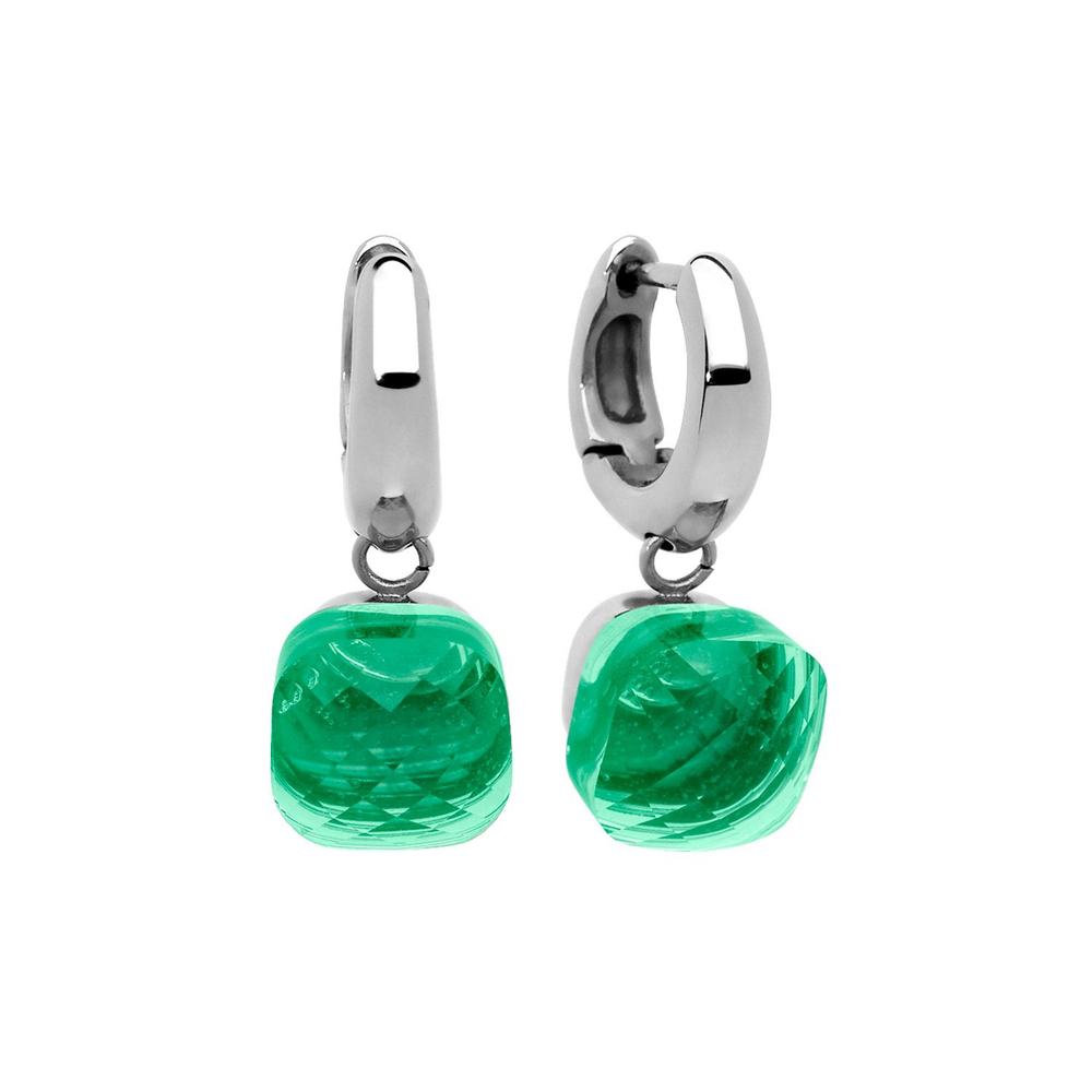 Серьги Qudo Firenze smaragd 300084 G/S