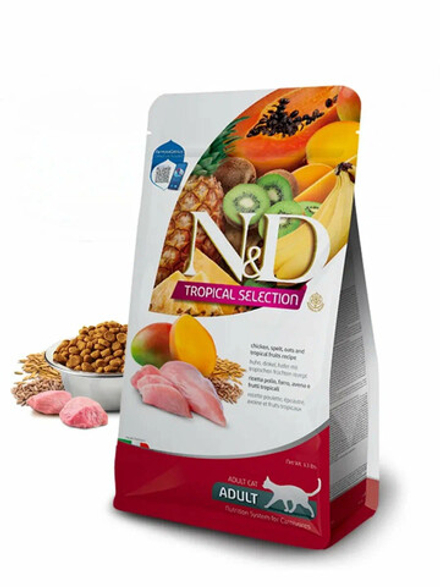 Сухой корм Farmina N&D TROPICAL SELECTION для кошек, с курицей - 5 кг