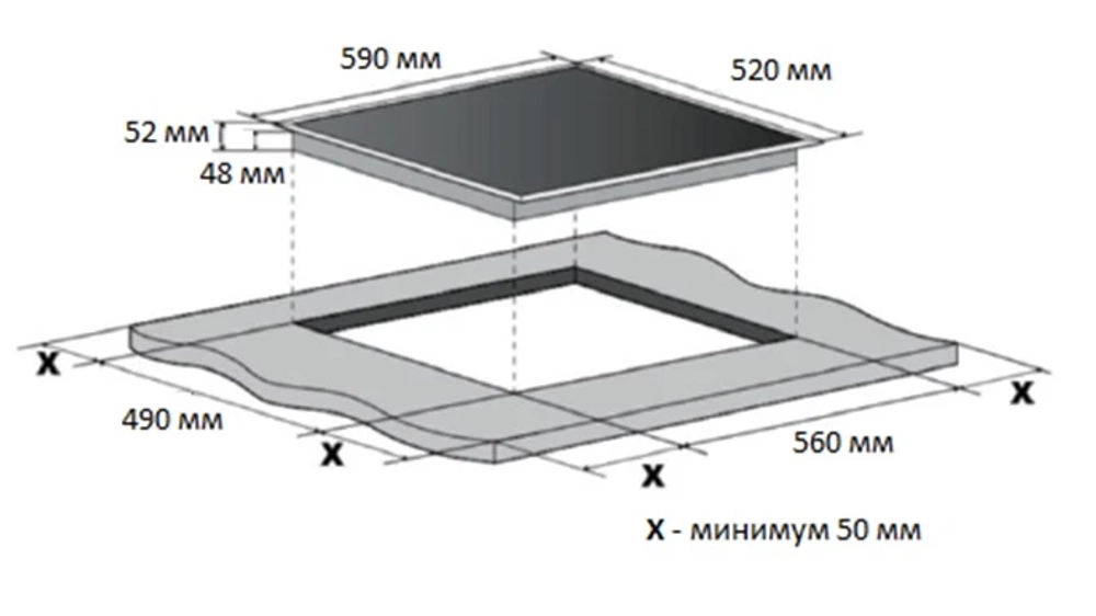 Электрическая варочная панель Hyundai HHE 6670 BG