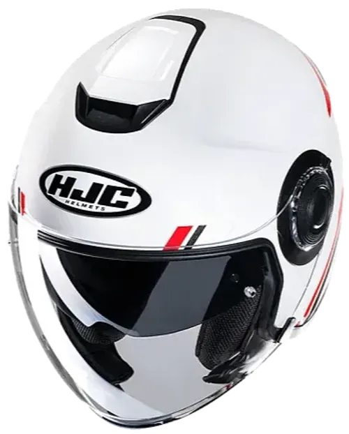 Купить Мотошлем Открытый HJC i40 Paddy MC1 / Бело-красный
