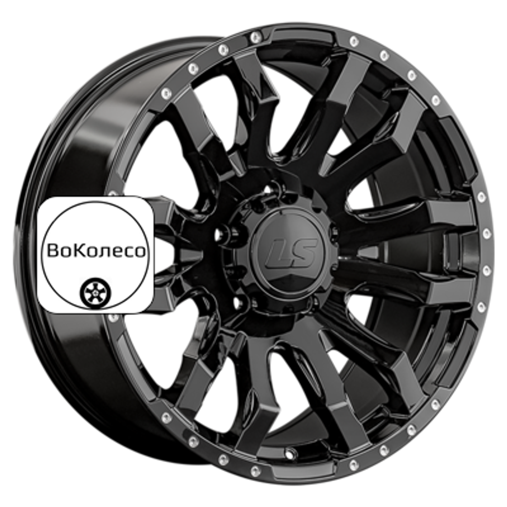 9x20/5x150 ET25 D110,5 1294 BK (конус, Колпак+лого) LS