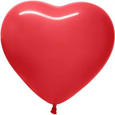 Воздушные шары»Сердце» 12»/30см (набор 15 шт), красный