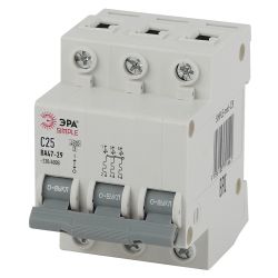 Автоматический выключатель ЭРА SIMPLE SIMPLE-mod-23 ВА 47-29 3P 25А кривая C 4,5кА | Электротовары