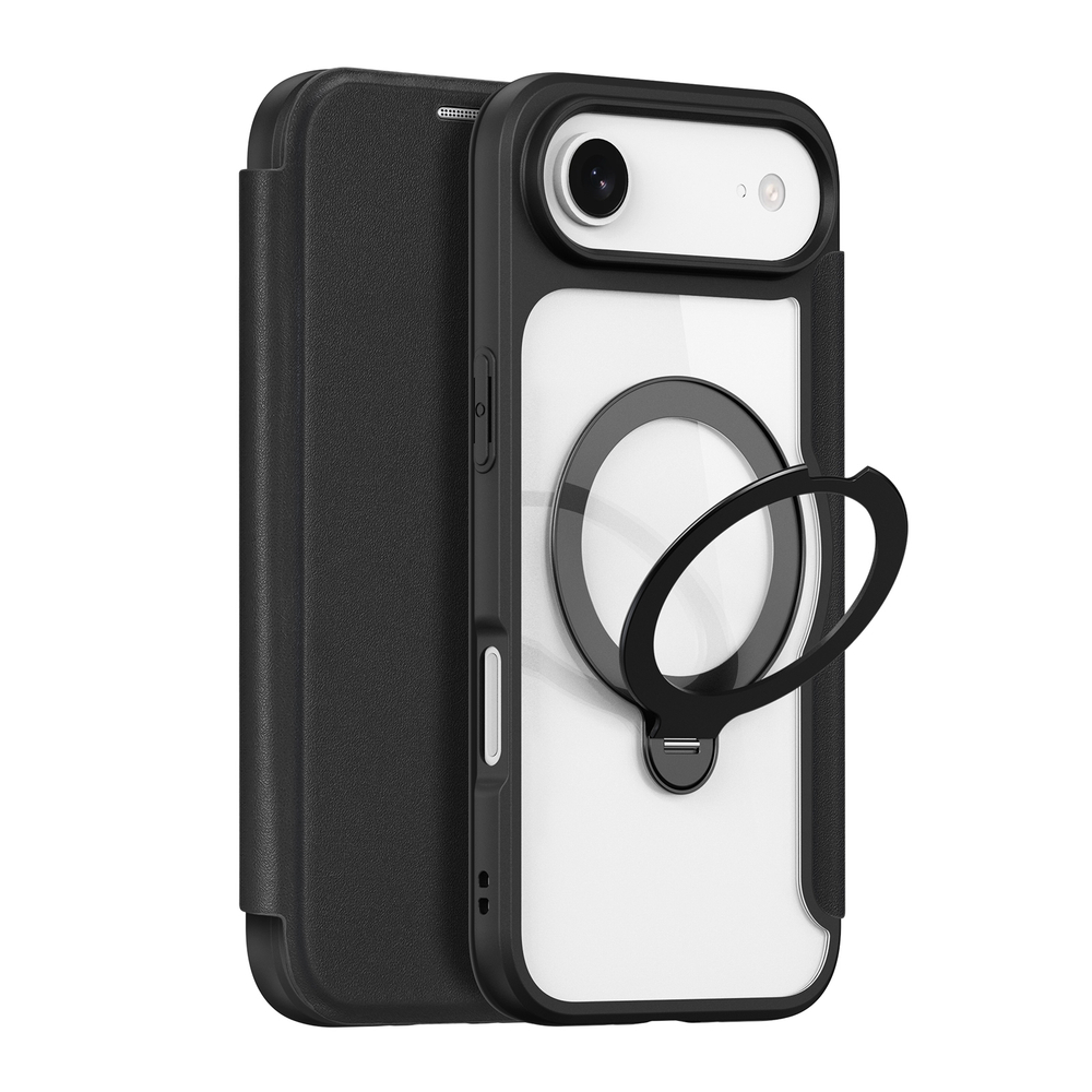 Чехол книжка с поддержкой MagSafe от Dux Ducis для iPhone Air, серия Skin X Pro Series Case (версия с магнитной откидной подставкой)