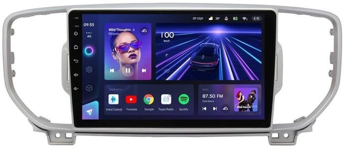 Магнитола для KIA Sportage 2016-2018 - Teyes CC3L на Android 10, CarPlay, 4G SIM-слот