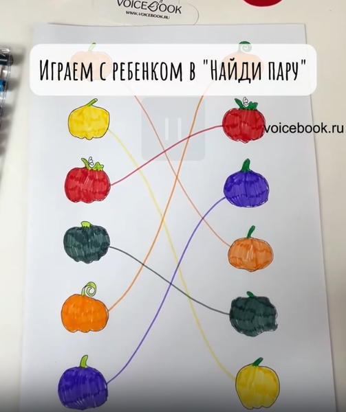 Играем с ребенком "Найди пару"