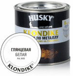 КРАСКА HUSKY-KLONDIKE МЕТ/ГЛЯНЦ БЕЛАЯ RAL 9003 250МЛ