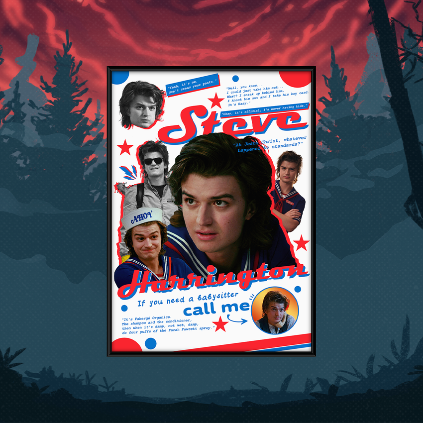 Постер "Stranger Things: Better Call Steve"