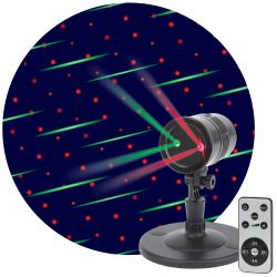 ENIOP-01 ЭРА Проектор Laser Метеоритный дождь мультирежим 2 цвета, 220V, IP44 | Проекторы