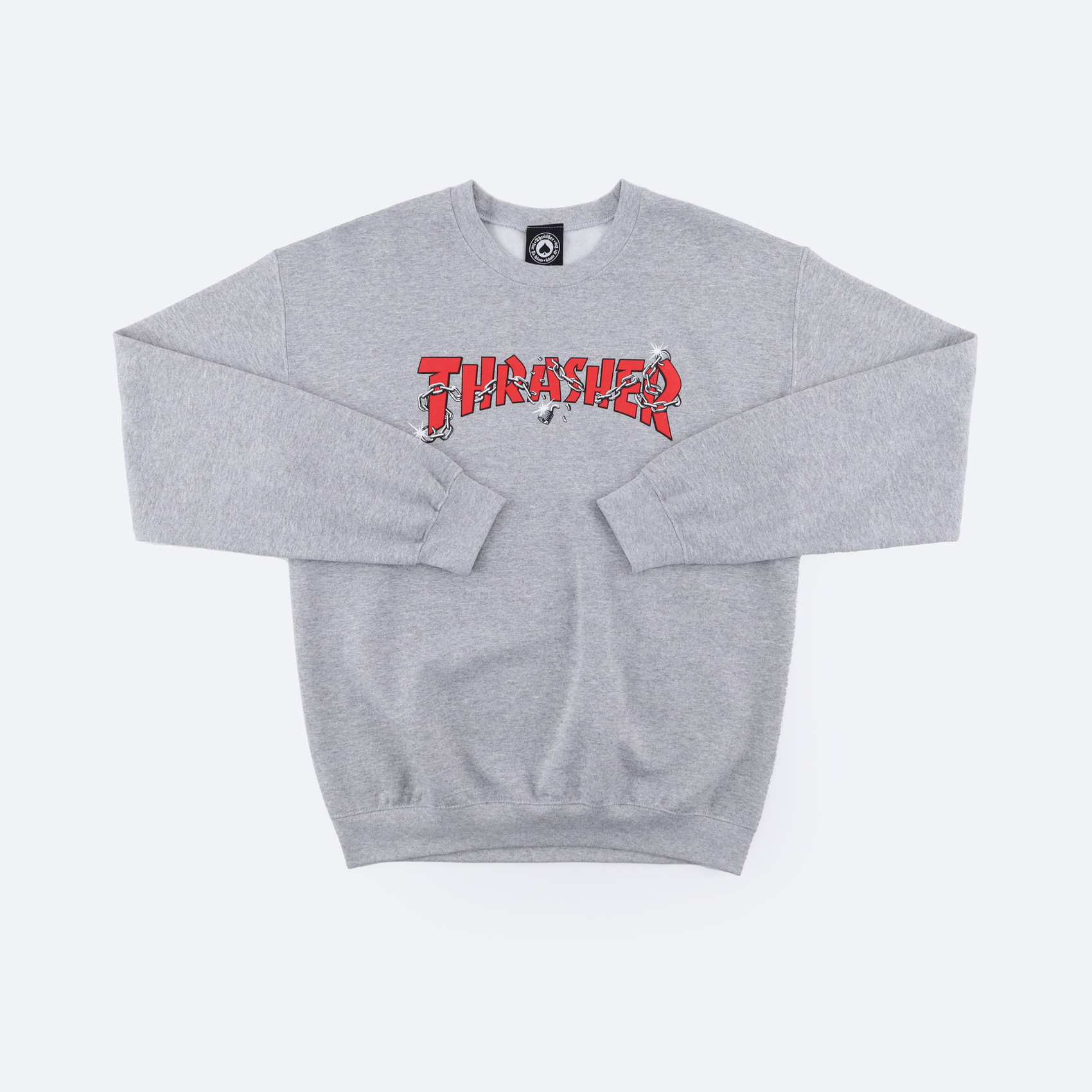 Свитшот Thrasher Chains By Daniel Shepard Crewneck (sport grey) артикул: - купить в магазине Дайс