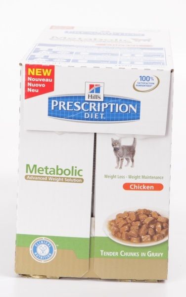 Hill's PD Metabolic влажный корм для кошек коррекция веса
