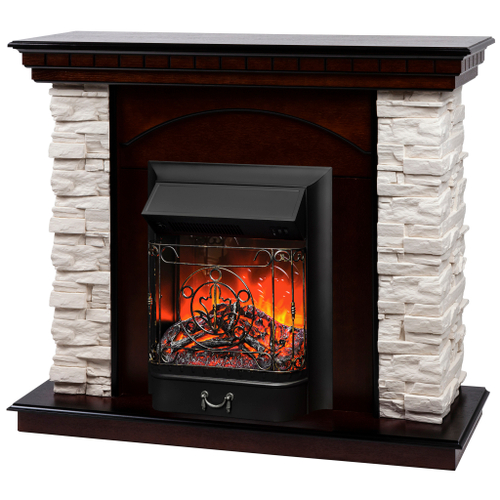 Каминокомплект Real Flame Elford AO с очагом Majestic Lux Black (без пульта)