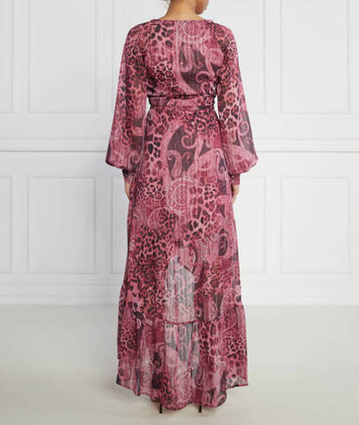 Платье NUOVO BAHIA WRAP UP LONG GUESS - розовый(W3YK48 WFJJ2)
