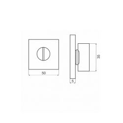 Ручка поворотная ABRISS BK 5010 MSN матовый никель