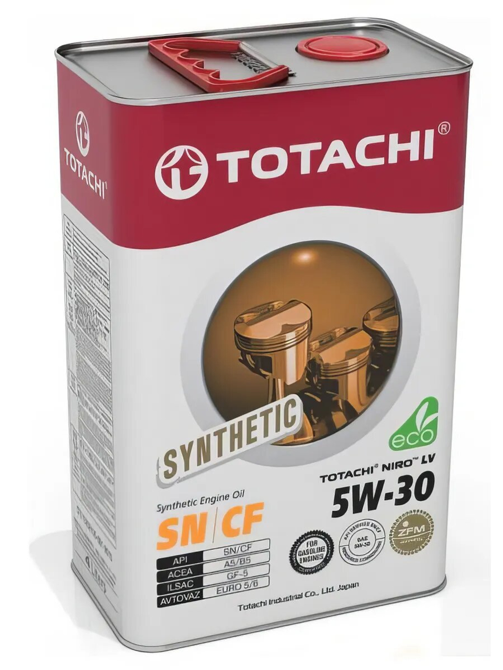 МАСЛО МОТОРНОЕ TOTACH NIR LV SEMI-SYNTHETIC API SN 5W30 4L