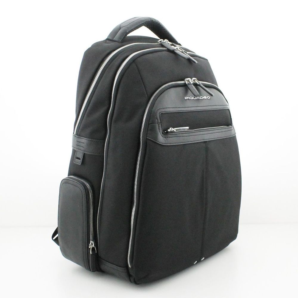 Рюкзак Piquadro Link черный кожа и ткань (CA1813LK/N)