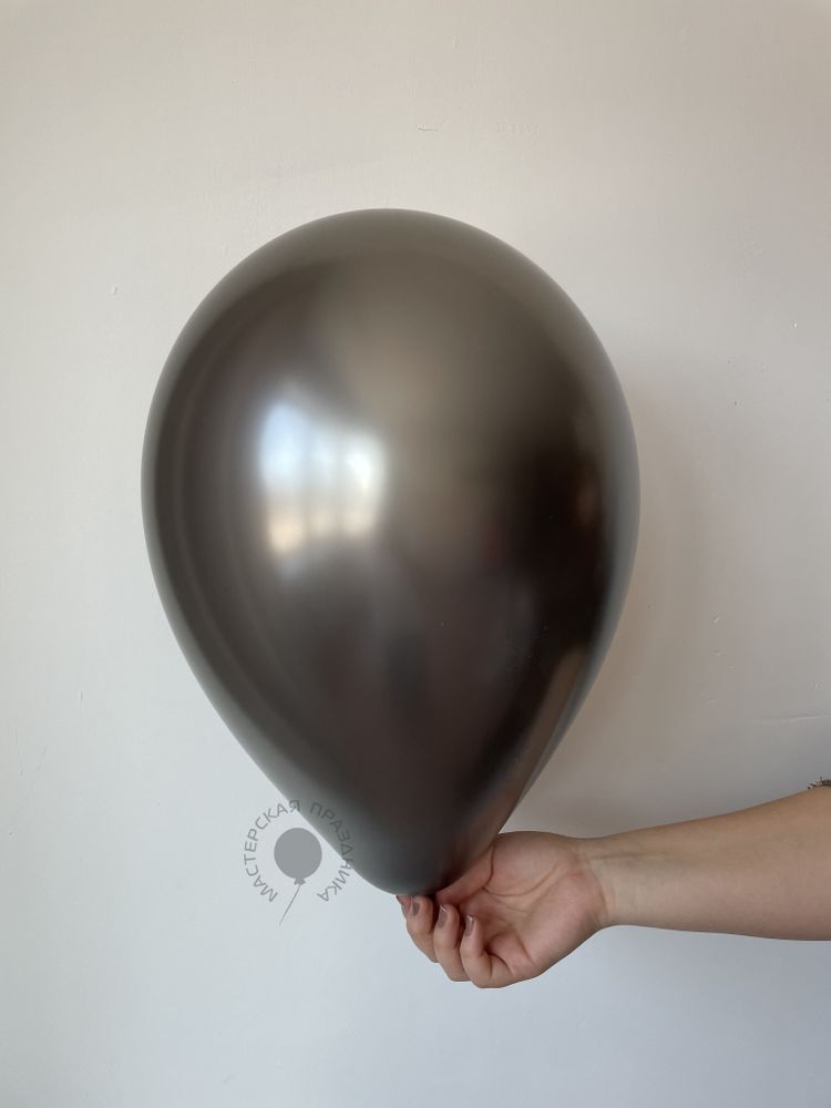 S Шар (12''/30 см), Полуночный Серый (880), шелк (БГ-17)