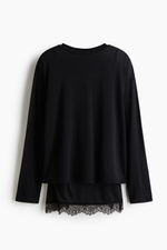 Топ с многослойным видом и кружевом - H&M