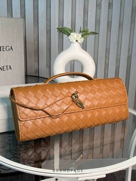 Клатч коньячный клатч от Bottega Veneta Andiamo Long Clutch BP5-694045