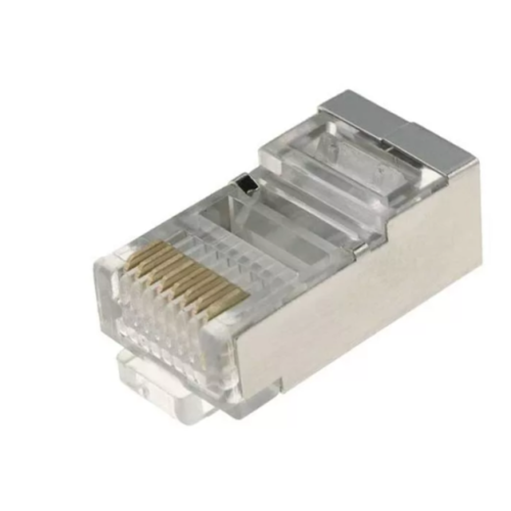 Джек RJ-45 ЭРА RJF-1 8P8C CAT 5e экранированный упаковка 100 шт | Разъёмы, переходники, ТВ делители