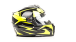 Шлем мото интеграл HIZER B561 №1 (M) black/yellow
