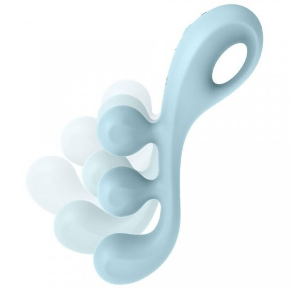 Мультифункциональный вибратор для тройной стимуляции Satisfyer Tri Ball 2 голубой