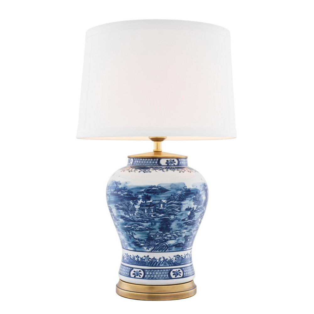 Настольная лампа Chinese Blue Eichholtz