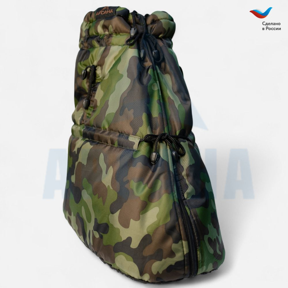 Чехол на холодную зиму (до -30 С) с подошвой из резины на аппарат Илизарова на голени и стопе. ОГСРЗУ-5