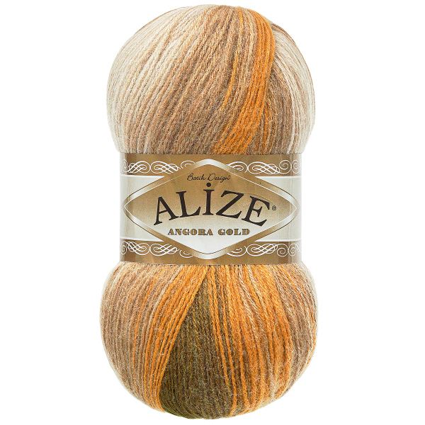 Пряжа Alize (Ализе) Angora Gold Batik / уп.5 мот. по 100 г, 550м, 5850 секционный