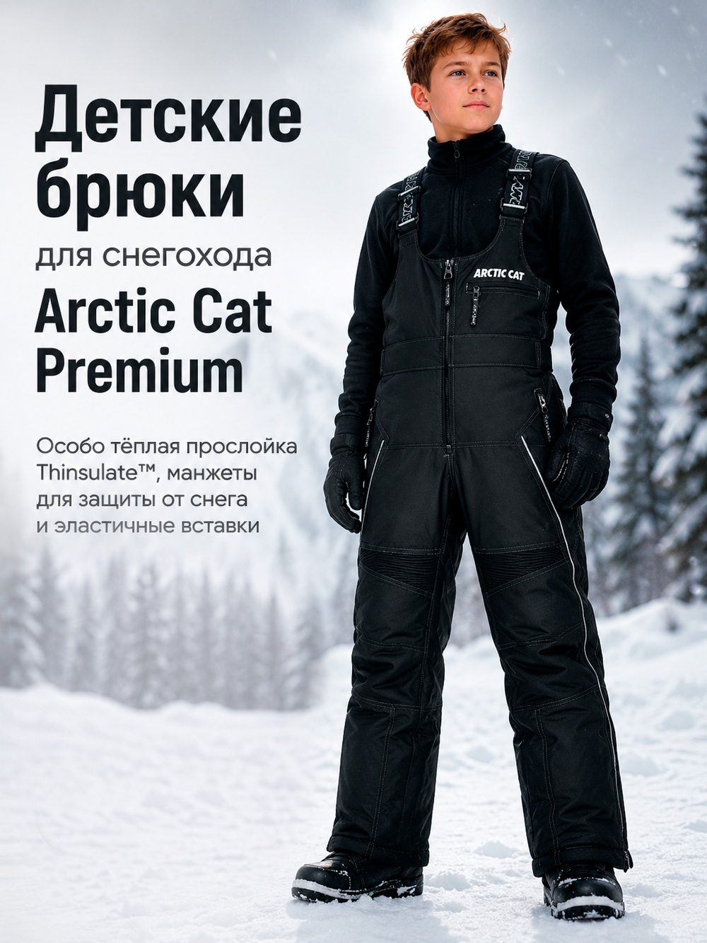 Детские брюки для снегохода Arctic Cat Premium