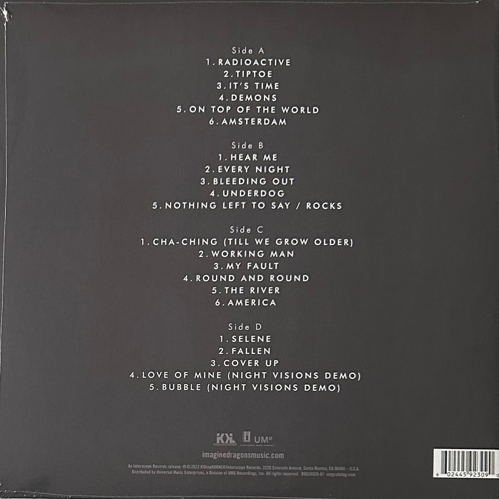 Imagine Dragons - Night Visions 2LP (Европа 2022г.)