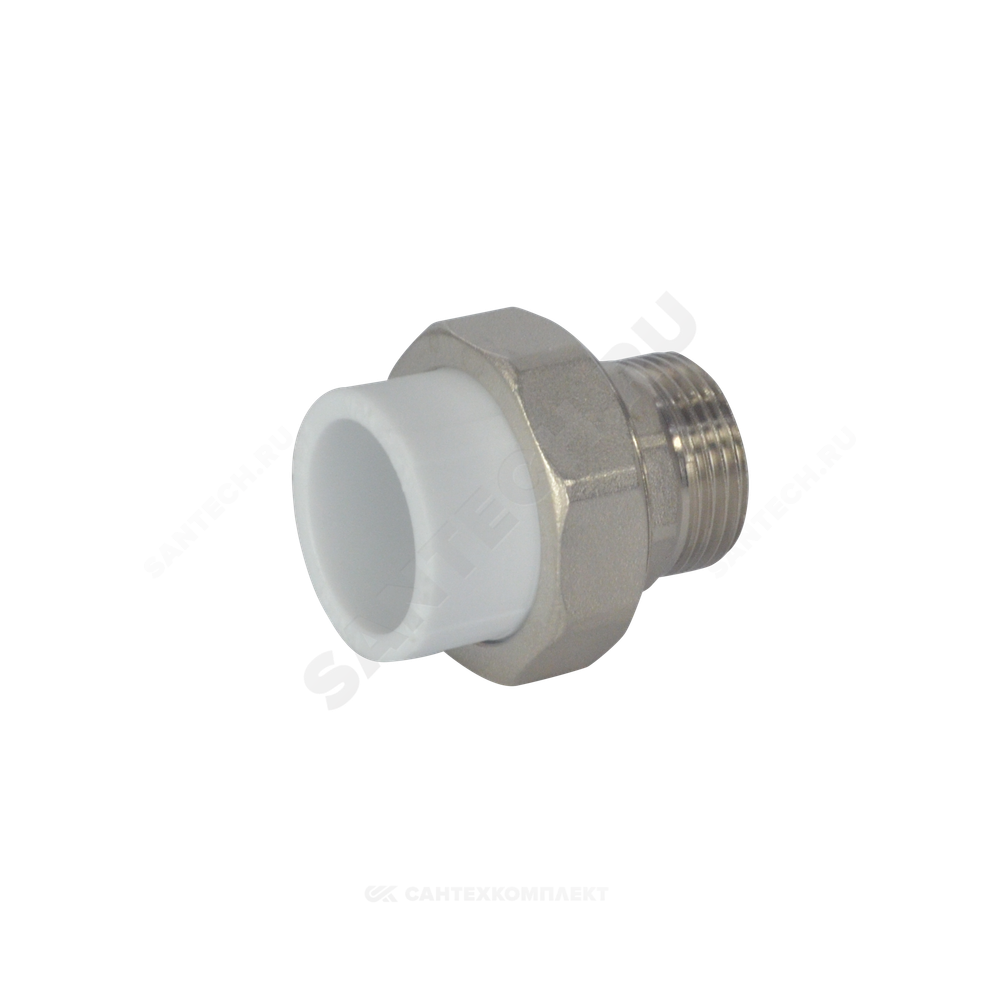 Муфта PP-R комбинированная разъемная белая Дн 40х1 1/2" НР VALFEX 10156140