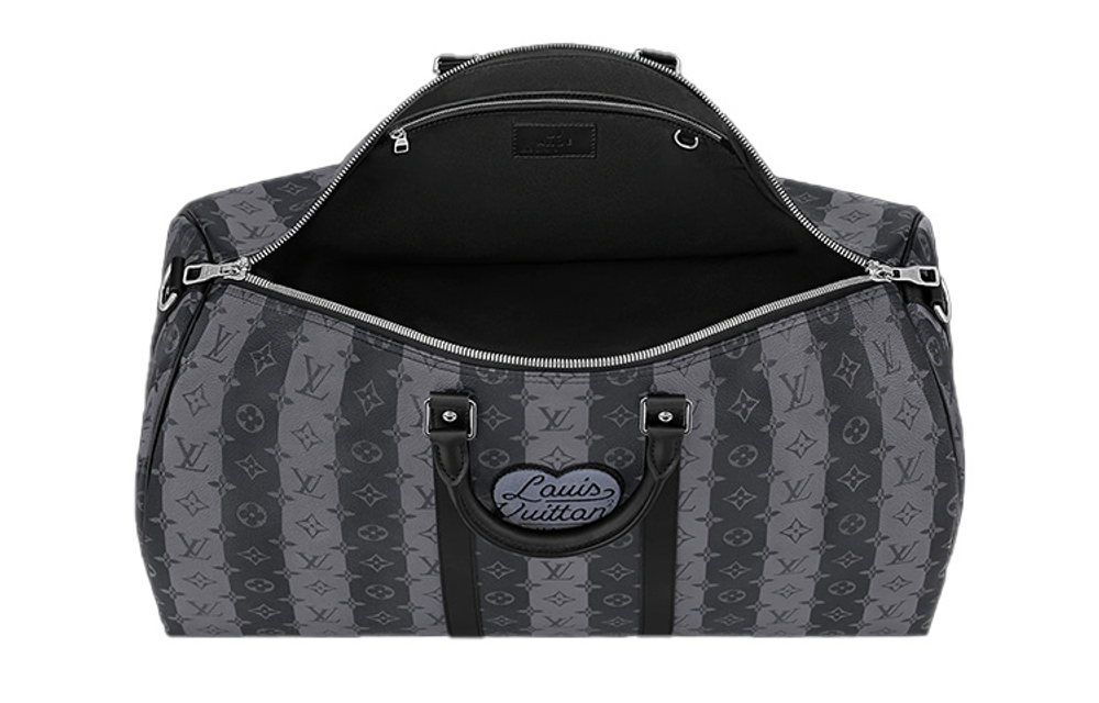 LOUIS VUITTON X Nigo Keepall Bandouliere 55 Monogram Stripes Eclipse
