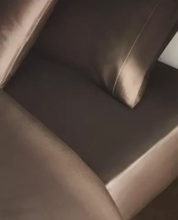 ZARA HOME (300 НИТЕЙ) НАТЯЖНАЯ ПРОСТЫНЯ ИЗ ХЛОПКА, КОРИЧНЕВЫЙ