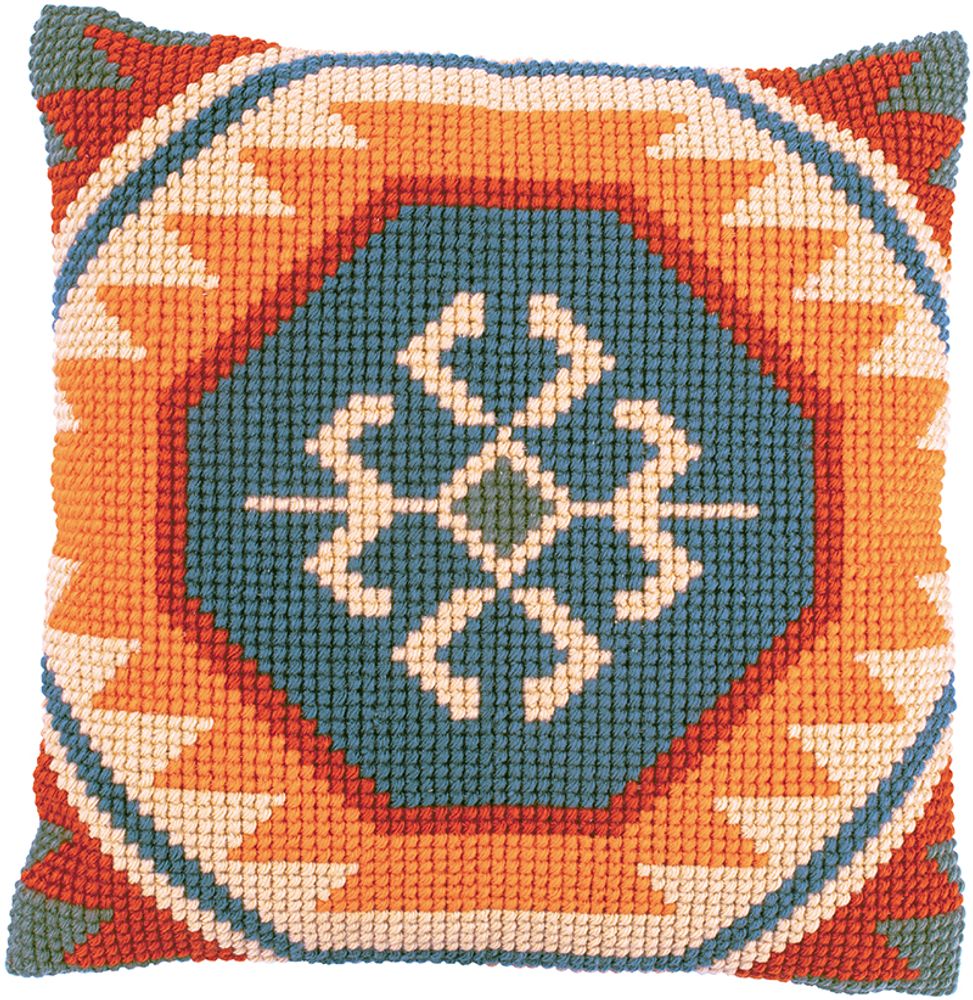 Набор для вышивания нитками Vervaco, подушка Узоры 2, 40х40 см Набор для вышивания нитками Vervaco, подушка Узоры 2, 40х40 см