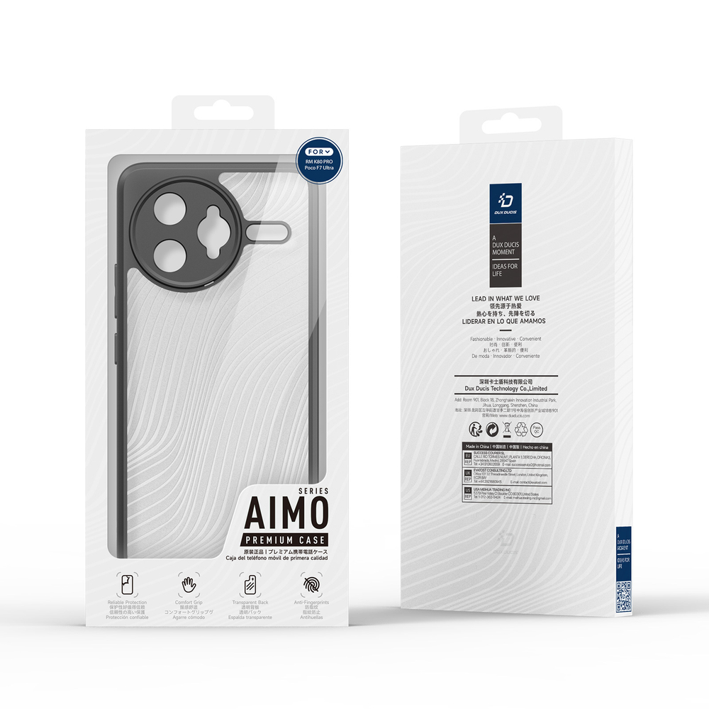 Защитный прозрачный чехол от Dux Ducis для смартфона Xiaomi Poco F7 Ultra и Redmi K80 Pro, серия Aimo Series Case